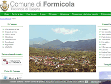 Tablet Screenshot of comune.formicola.ce.it